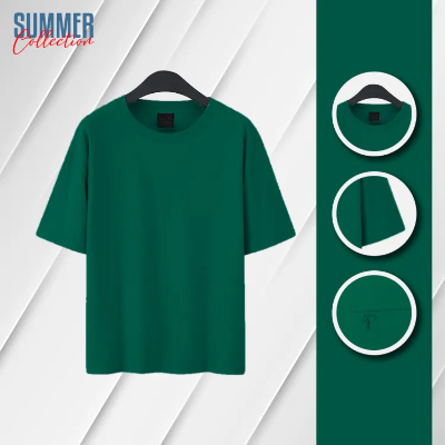 Buy Bottle Green Color Drop Shoulder With Pocket T-Shirt For Men Online at Best Price in Bangladesh