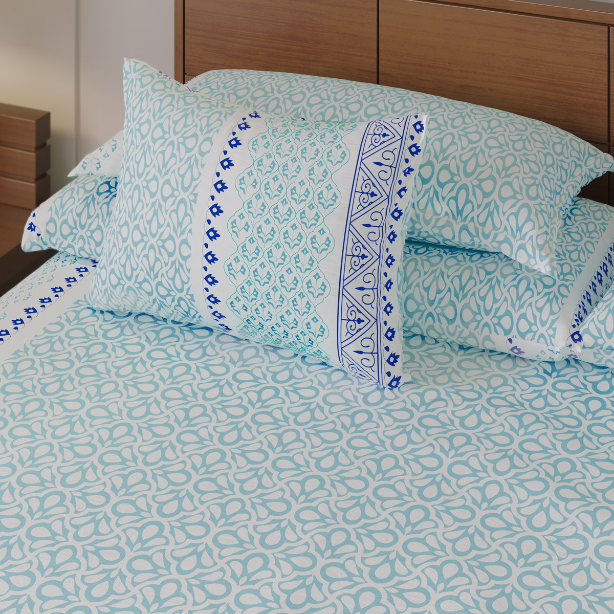 Picture of Regal Bed Sheet- Empire Blue