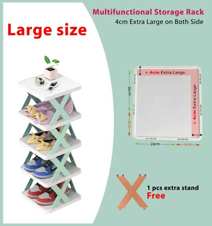 Picture of 4 Layers-New Multi-functional Household Folding Shoe Cabinet