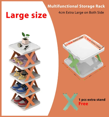 Picture of 4 Layers-New Multi-functional Household Folding Shoe Cabinet