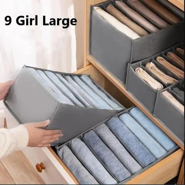 Buy Cloth Organizer Box 9 Grid Closet Storage Drawer Divider Storage Organizer Box at Best Prices in Bangladesh