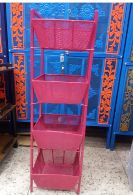 Picture of 4-Layer Metal Vegetable Basket - Efficient Storage For Your Kitchen Essentials - Keeping Everything Organized