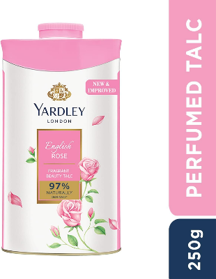 Buy Yardley English Rose Perfumed Talcum Body Powder, all day fragrance, soft and feminine freshness 250G at Best Price In Bangladesh