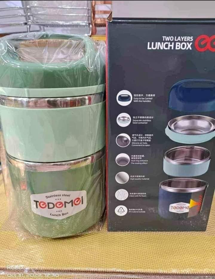 Picture of 2.5 Layers Tedemei Food Grade Stainless Steel Lunch Box