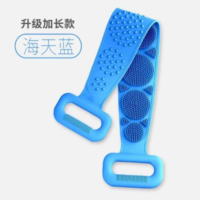 Picture of Silicone Brushes Bath Towels Rubbing Back Mud Peeling Body Massage Shower