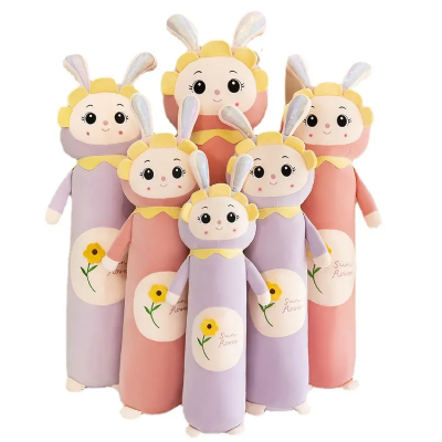 Picture of Sunflower pillow toy strip removable and washable children's big doll sleeping Long Pillow