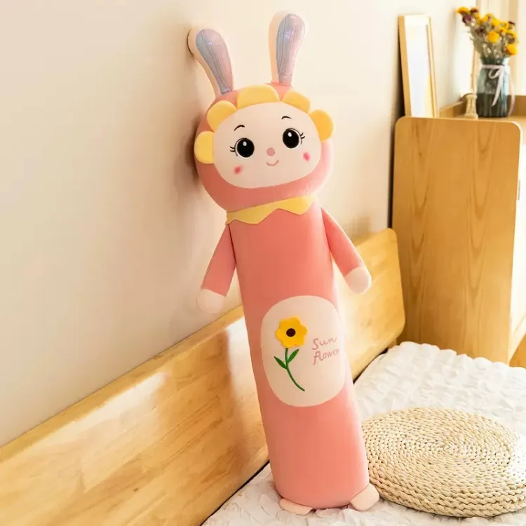 Picture of Sunflower pillow toy strip removable and washable children's big doll sleeping Long Pillow