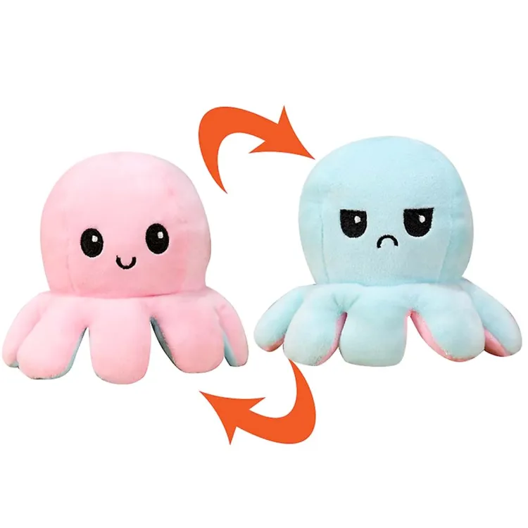 Picture of Reversible Flip octopus Plush Stuffed Soft Toy for Children