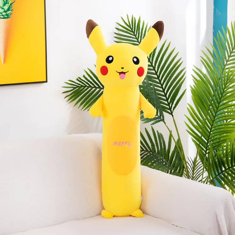 Picture of Pikachu pillow soft plush toy Pokemon cartoon doll bed decoration birthday gift