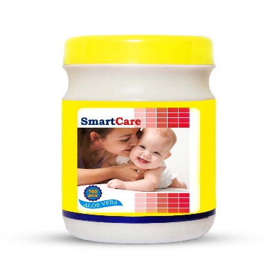Picture of Smart Care Wet Wipes with Tube (160 PCs)