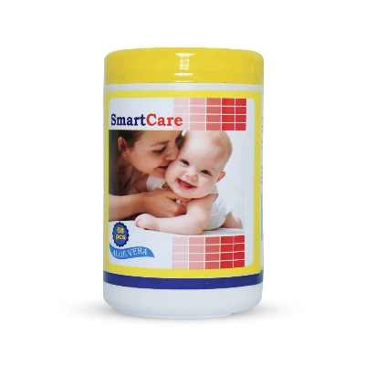 Picture of Smart Care Wet Wipes with Tube (60 PCs)