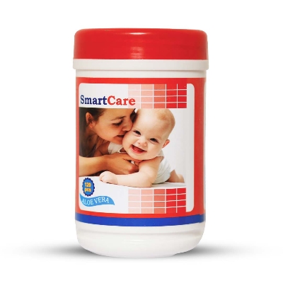 Picture of Smart Care Wet Wipes with Tube (120 pcs)