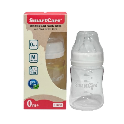 Picture of SmartCare Wide Neck Glass Bottle Baby Feeder – 150ml (5oz)