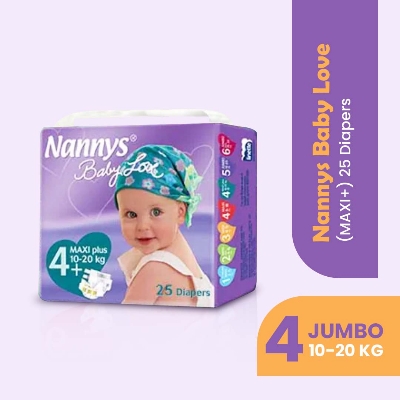 Picture of Nannys Baby Love Diaper Jumbo Maxi + (10 - 20 kg)