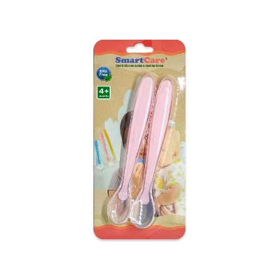 Picture of SmartCare - Soft Silicone spoon for baby (pink)