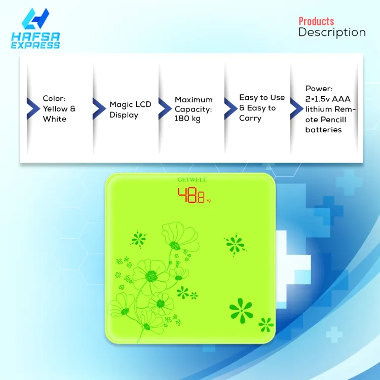 Buy Digital Body Weight Measuring Machine (Bathroom Scale) by Hafsa Express  Online in Bangladesh at Best Prices