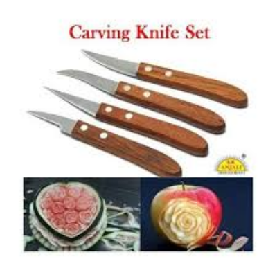 Picture of 4PCS Set Carving Multipurpose Cutter Wooden Handle