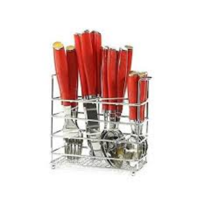 Picture of 24 Pcs Table Craft Cutlery Set - Red