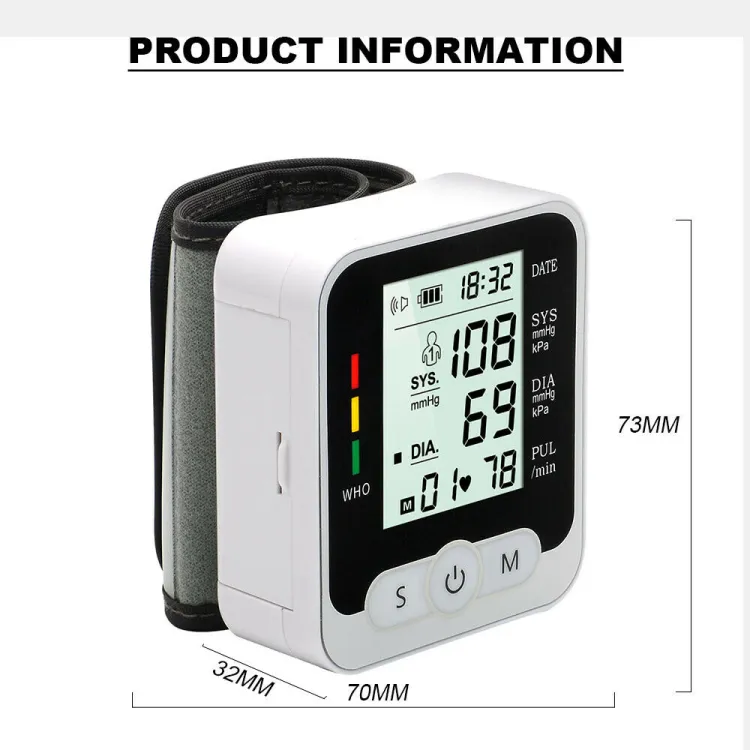 Buy Automatic Digital Wrist type Blood Pressure Monitor bp machine with Heart Rate Monitor Rak-189   Online at Best Price