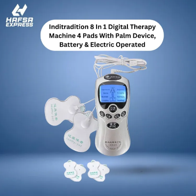 Buy Inditradition 8 In 1 Digital Therapy Machine 4 Pads With Palm Device, Battery & Electric Operated Online at Best Price