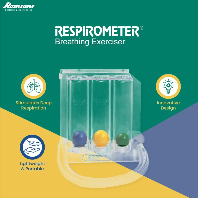Buy 3 Ball Respirometer Deep Breathing and Lung Exerciser Online at Best Price