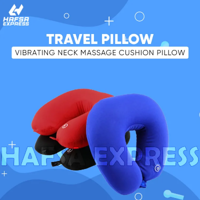 Buy Travel pillow vibrating Neck Massage Cushion Pillow - Multi color Online at Best Price