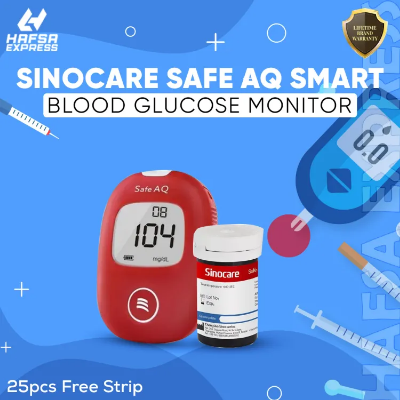 Buy Blood Glucose Monitoring System-Sinocare Safe AQ Smart with 25 strip free Online at Best Price In Bangladesh