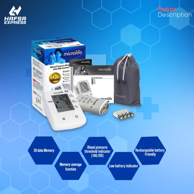 Buy Microlife Digital  Automatic Blood Pressure Monitor Set A2 Classic Online at Best Price