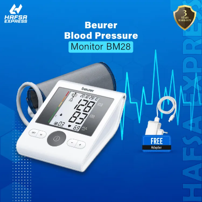 Buy Beurer BM28 Blood Pressure Monitor with Adaptor (White) Online at Best Price