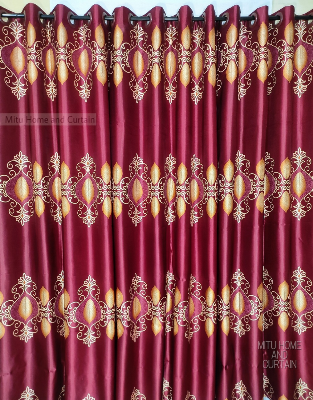 Buy Curtain Porda Synthetic curtains Indian porda window protector 45*80 inch standard size Marron golden art 4 kuchi curtain Online in Bangladesh at Best Prices on Othoba.com. 