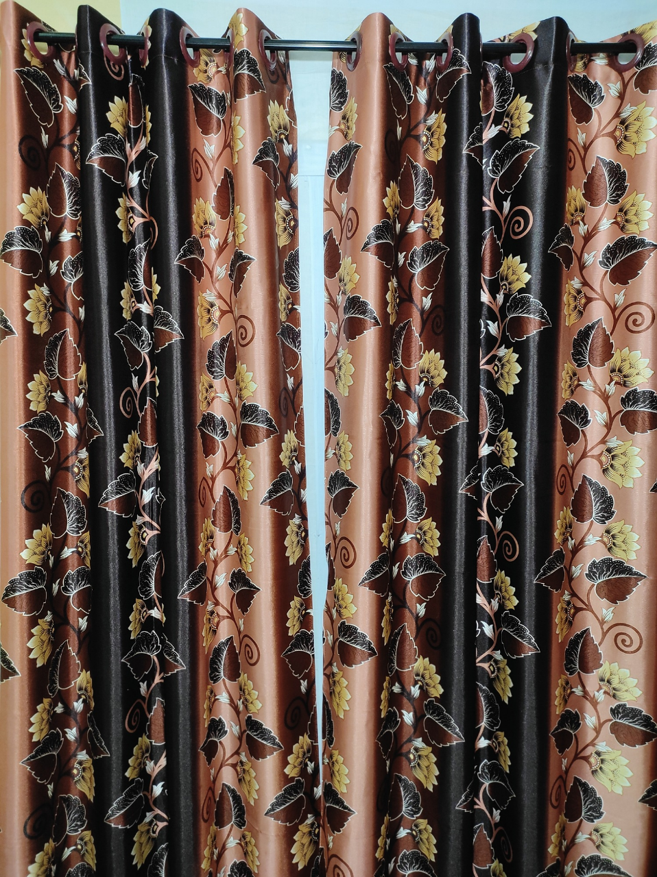 Buy Curtain Porda Synthetic curtains Indian porda window protector 45*80 inch standard size Brown flower art 4 kuchi curtain Online in Bangladesh at Best Prices on Othoba.com. 