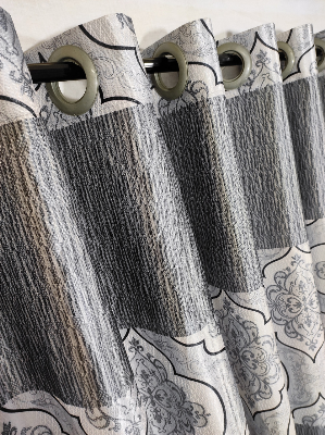 Buy Curtain Porda Synthetic curtains Indian porda window protector 45*80 inch standard size Black classy art 4 kuchi curtain at Best Price In Bangladesh