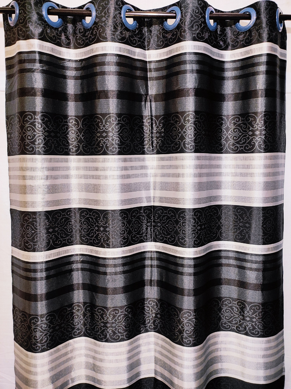 Buy Curtain Porda Synthetic curtains Indian porda window protector 45*80 inch standard size Blue classy art  4 kuchi curtain at Best Price In Bangladesh