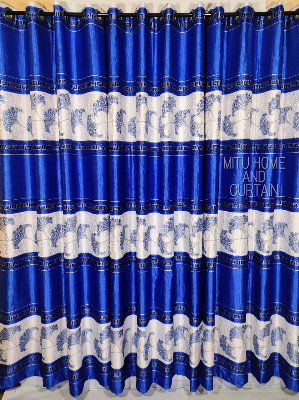 Buy Curtain Porda Synthetic curtains Indian porda window protector 45*80 inch standard size Blue Tween  flower 4 kuchi curtain at Best Price In Bangladesh