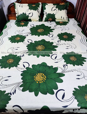 Buy King Size Bed Sheet Set with Pillow Cover Chador set 7.5×8.25 feet Full Cotton Fabric in Red, Blue, Pink, Green - Reliable and Durable Bedding Online at Best Price In Bangladesh