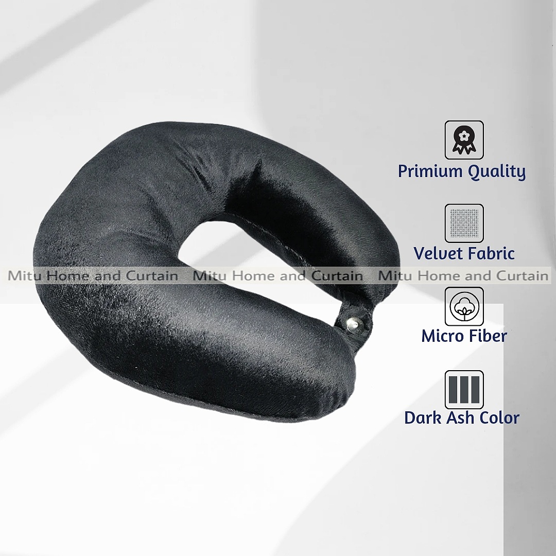 Buy Exclusive Neck pillow Travel pillow 12 inch × 14 inch Blue, Black Ash Online at Best Price In Bangladesh