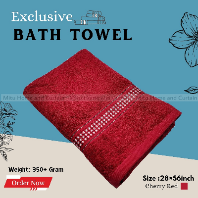 Buy Exclusive Bath towel / Guest towel Cotton primium towel 28 inch * 56 inch red Blue pink Olive Online at Best Price In Bangladesh