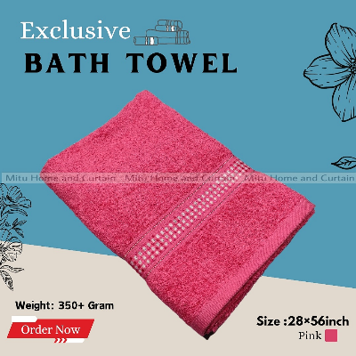 Buy Exclusive Bath towel / Guest towel Cotton primium towel 28 inch * 56 inch red Blue pink Olive Online at Best Price In Bangladesh