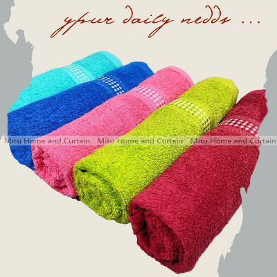 Buy Exclusive Bath towel / Guest towel Cotton primium towel 28 inch * 56 inch red Blue pink Olive Online at Best Price In Bangladesh