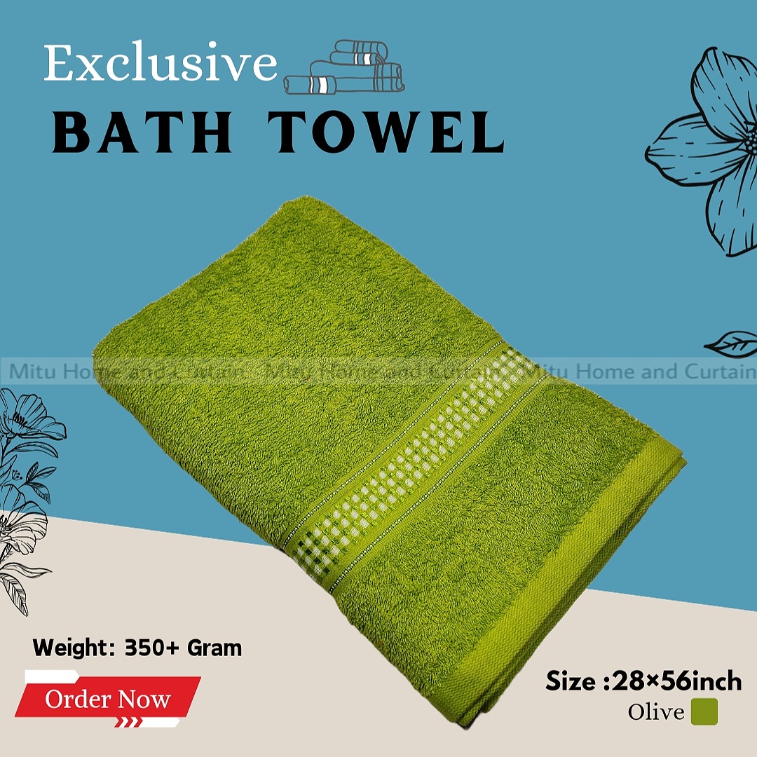 Buy Exclusive Bath towel / Guest towel Cotton primium towel 28 inch * 56 inch red Blue pink Olive Online at Best Price In Bangladesh