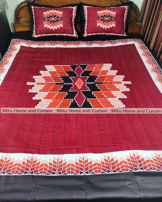 Buy King Size Full Panel Bedsheet With Pillow Cover Chador Set 7.5×8.5 Feet Full Cotton Fabric Red , Blue , Pink , Green - Bed Sheet - bed sheet home tex Online at Best Price In Bangladesh