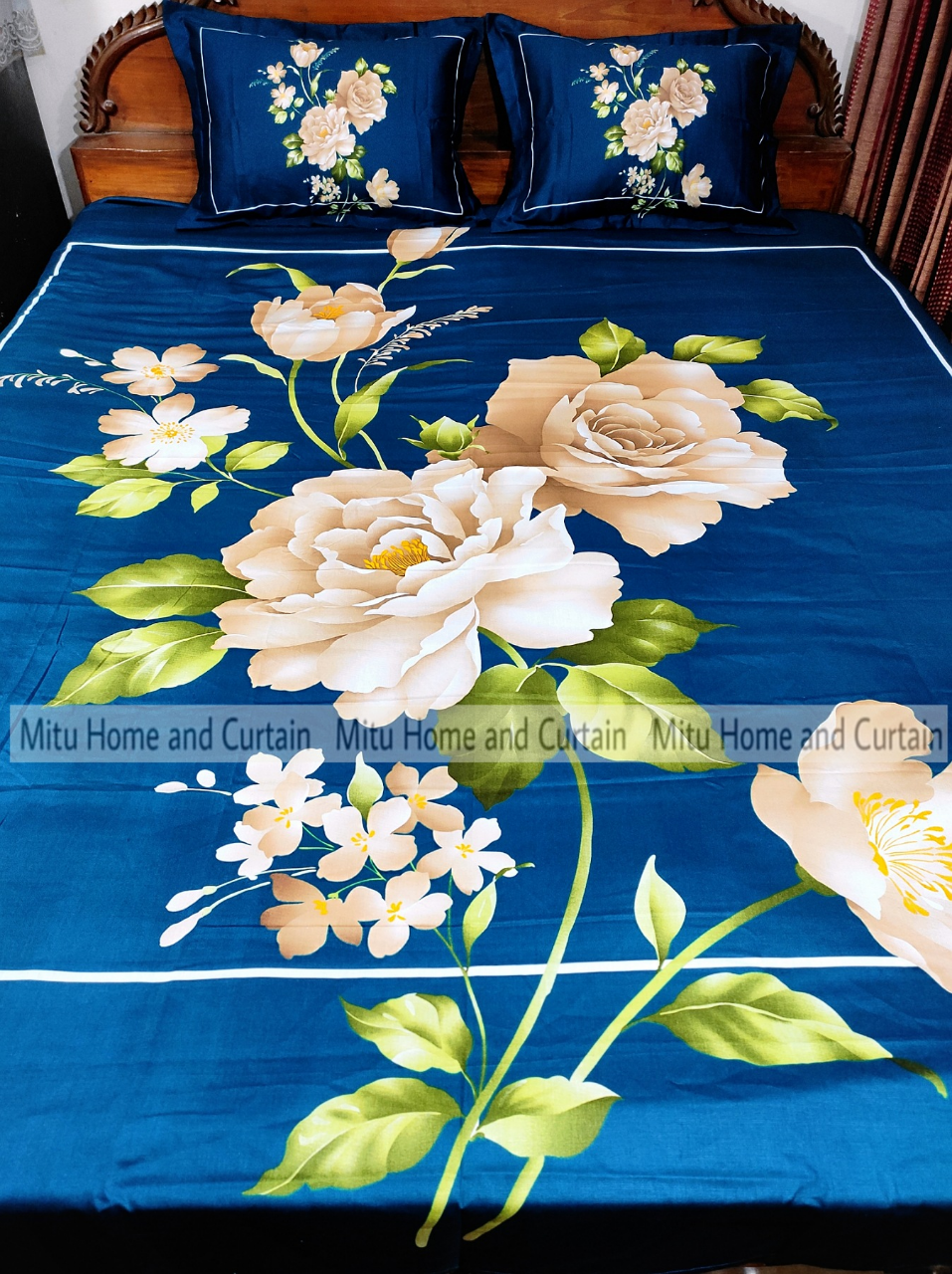 Buy King Size Full Panel Bedsheet With Pillow Cover Chador Set 7.5×8.5 Feet Full Cotton Fabric Red , Blue , Pink , Green - Bed Sheet - bed sheet home tex Online at Best Price In Bangladesh