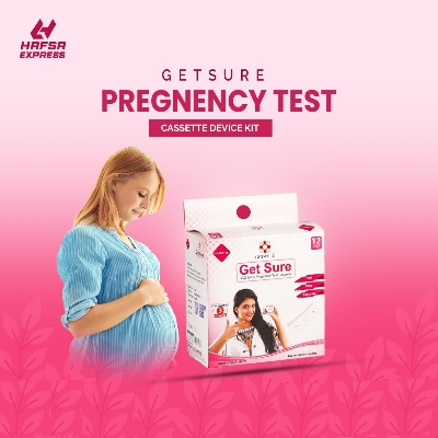 Picture of Get Sure Pregnancy Test Cassette Device Kit - Urine HCG Check Strip (6 Pcs)