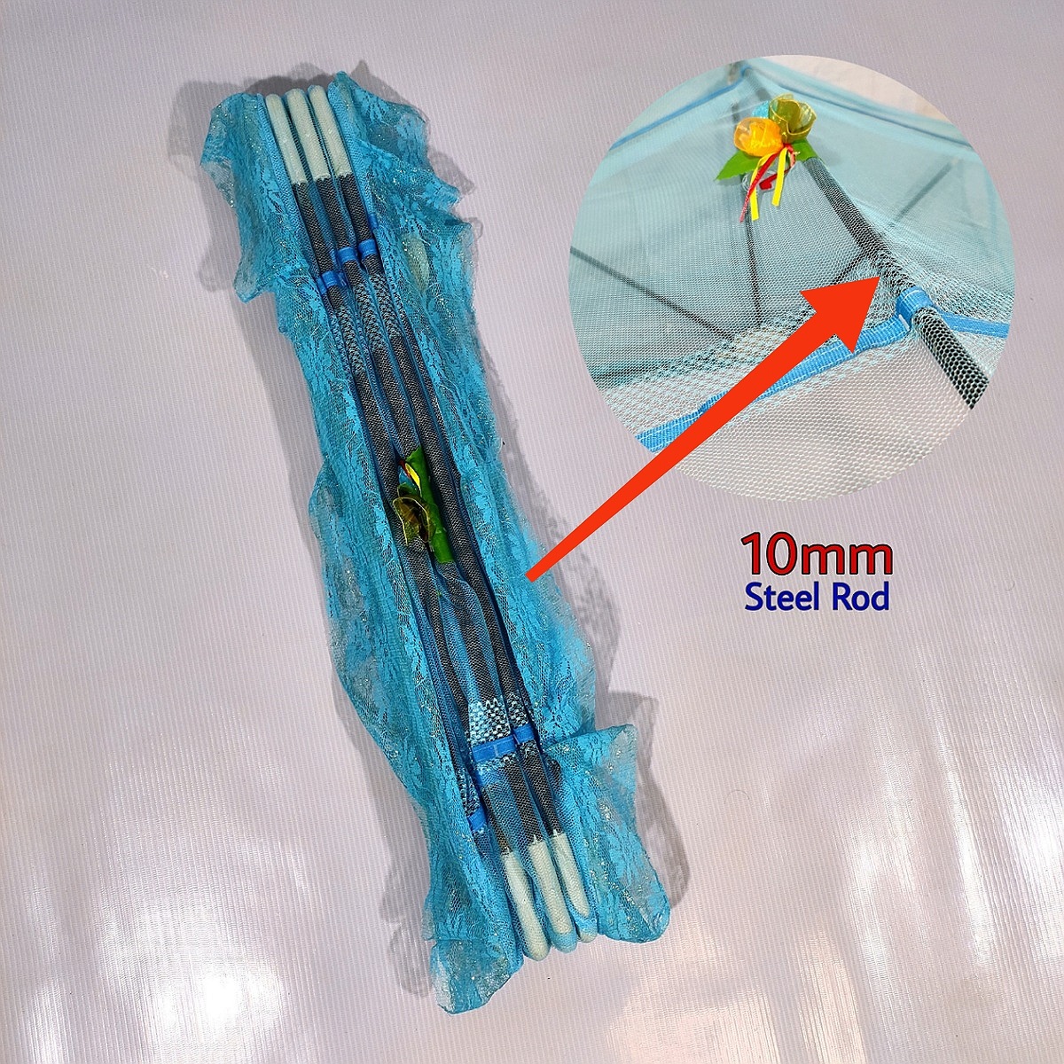 Buy Baby Mosquito net Mosquito net for baby Baby moshari Baby mosquito net foldable 3 folding syestam (China) Cream , Pink , Red , Lemon , Blue Online in Bangladesh at Best Prices on Othoba.com
