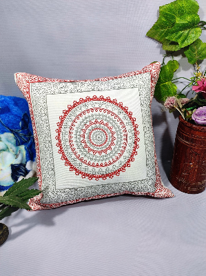 Buy Cushion Cover Full washable with Color Guarantee 100% cotton fabric and zipper facility Standard 16"X 16" size 1pcs Blue, Cream, White, Red, Brown Online in Bangladesh at Best Prices on Othoba.com