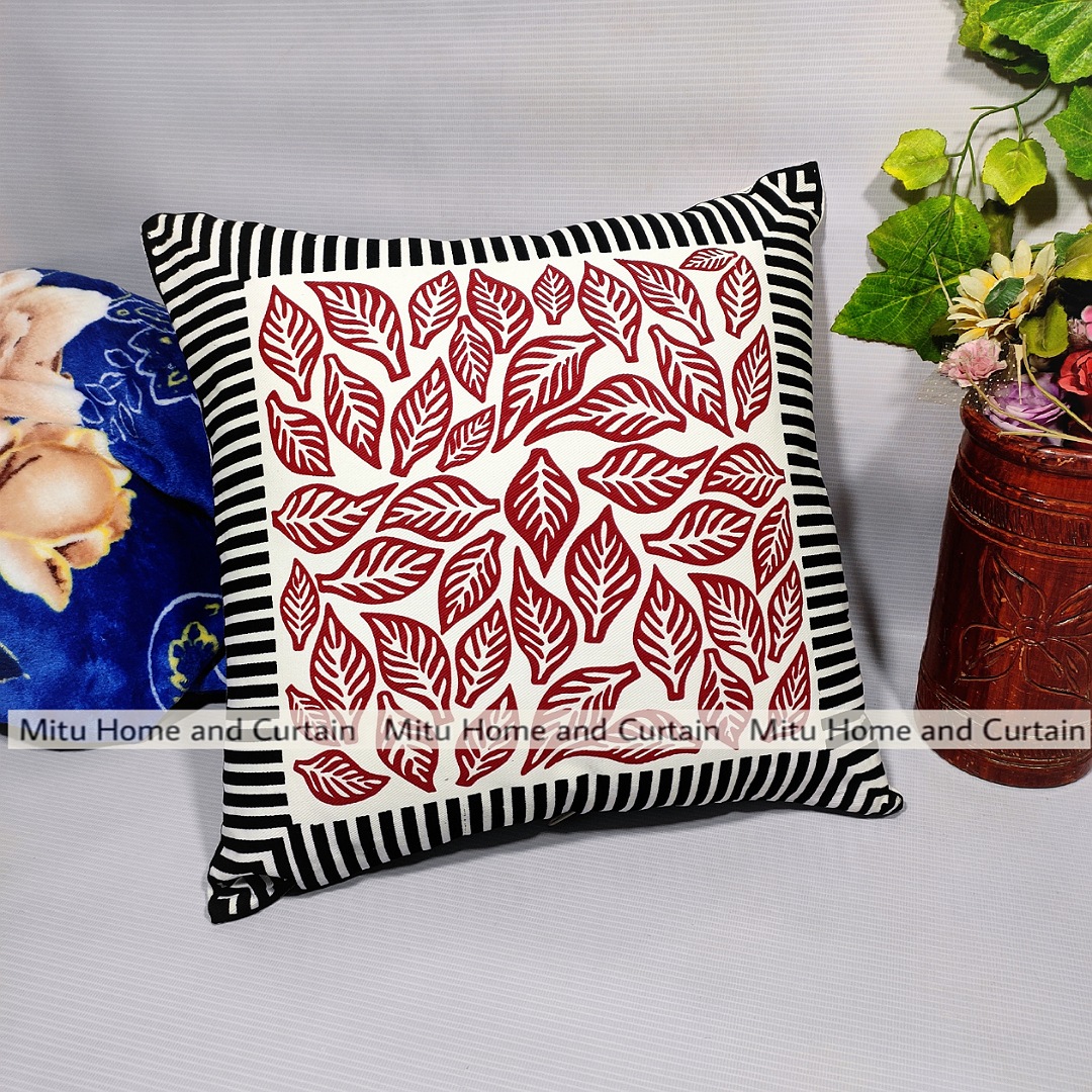 Buy Cushion Cover Full washable with Color Guarantee 100% cotton fabric and zipper facility Standard 16"X 16" size 1pcs Blue, Cream, White, Red, Brown Online in Bangladesh at Best Prices on Othoba.com
