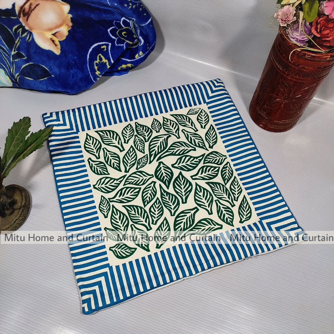 Buy Cushion Cover Full washable with Color Guarantee 100% cotton fabric and zipper facility Standard 16"X 16" size 1pcs Blue, Cream, White, Red, Brown Online in Bangladesh at Best Prices on Othoba.com