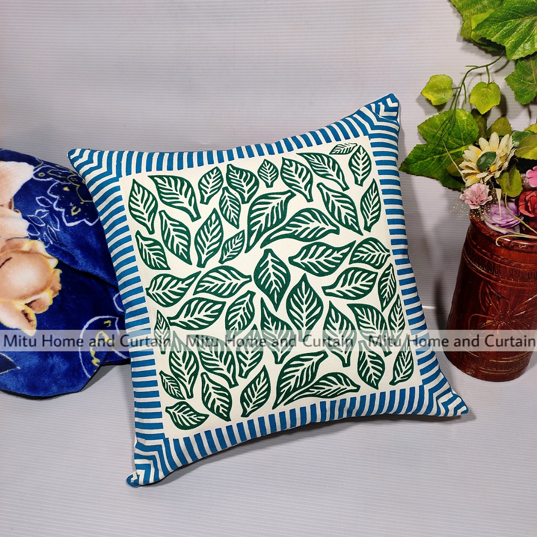 Buy Cushion Cover Full washable with Color Guarantee 100% cotton fabric and zipper facility Standard 16"X 16" size 1pcs Blue, Cream, White, Red, Brown Online in Bangladesh at Best Prices on Othoba.com