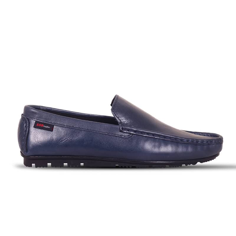 Buy Antique Blue Medicated Leather Loafer SB-S638 at Best Price In Bangladesh