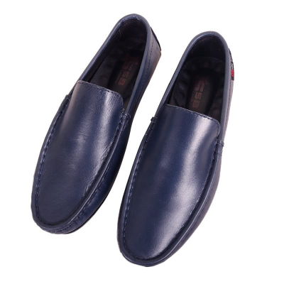 Buy Antique Blue Medicated Leather Loafer SB-S638 at Best Price In Bangladesh